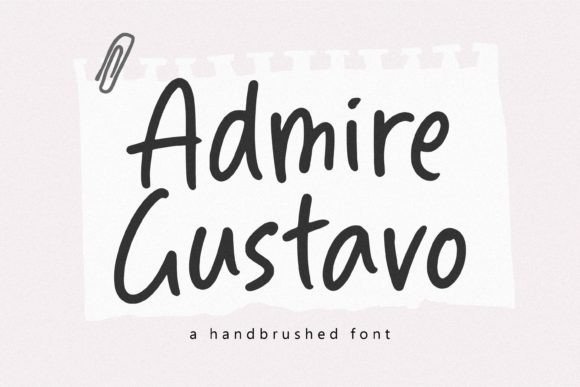 Admire Gustavo: A Handwritten Typeface for Editorial Storytelling