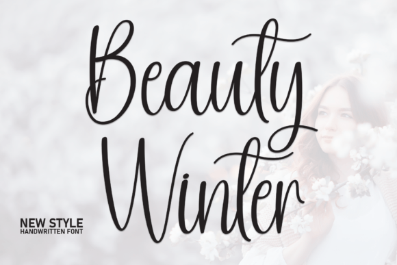 Beauty Winter: A Handwritten Display Font for Authentic Brand Identity
