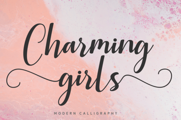 Charming Girls: A Modern Script Typeface for Editorial Design