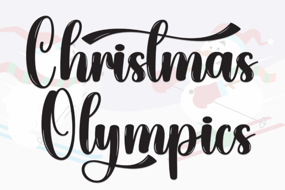 Christmas Olympics: The Sweet Handwritten Font for Joyful Branding