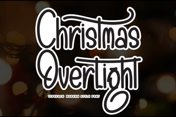 Christmas Overlight: A Playful Handwritten Typeface for Festive Branding