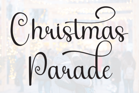 Christmas Parade: A Friendly Handwritten Font for Editorial Charm