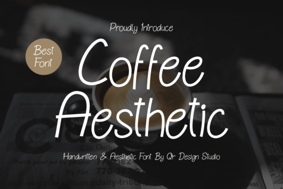 Coffee Aesthetic: The Perfect Script Font for Handmade Brands