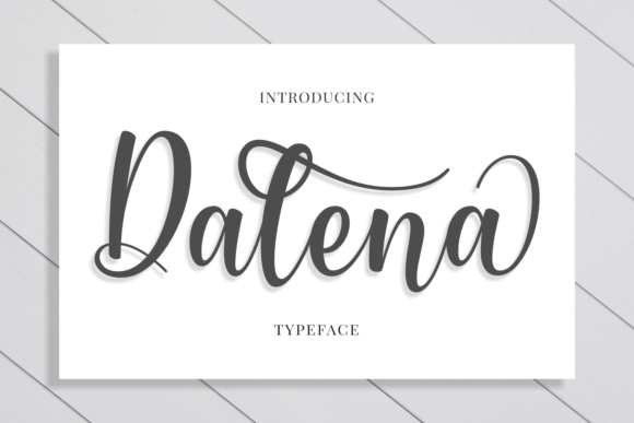 Dalena: A Premium Script Typeface for Editorial Design