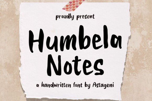 Humbela Notes: The Creative Typeface That Adds Life to Campaigns