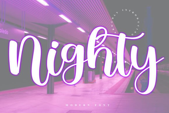 Nighty: A Script Font Review for Real Design Work