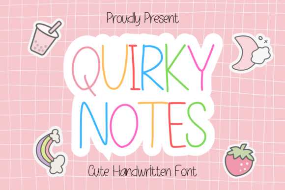 Quirky Notes: A Whimsical Handwritten Typeface for Web Design