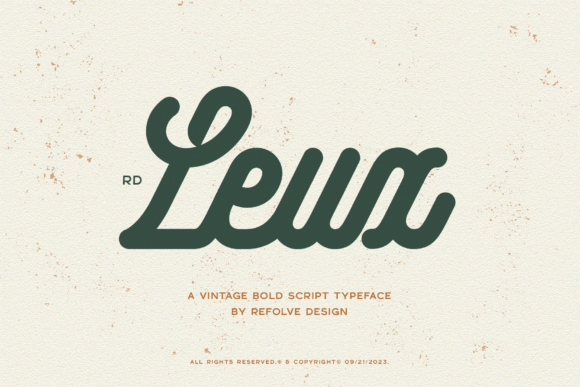 Rd Leux Typeface: A Bold Vintage Script for Modern Web Design