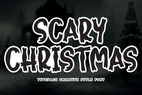 Scary Christmas Font: A Whimsical Display Typeface for Festive Branding