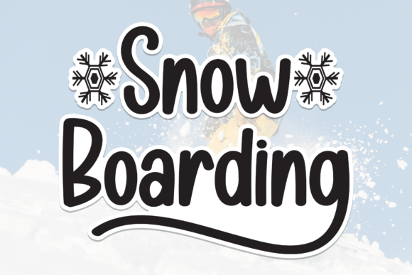 Snow Boarding: A Whimsical Handwritten Font for Gentle Editorial Charm