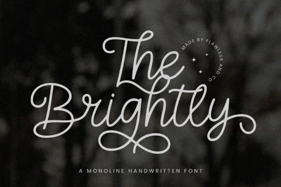 The Brightly: A Modern Script Font for Small Business Branding
