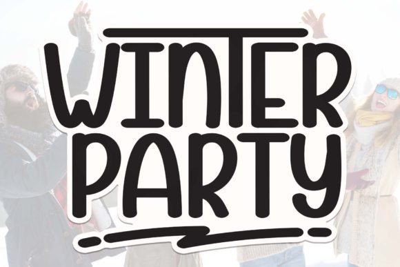 Winter Party: A Handwritten Typeface for Warm Editorial Design