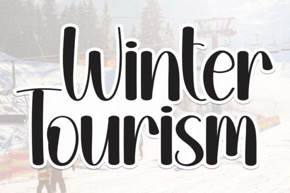 Winter Tourism: The Perfect Handwritten Font for Small Business Branding